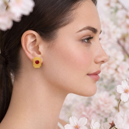 Classic Octagon Plate Earring