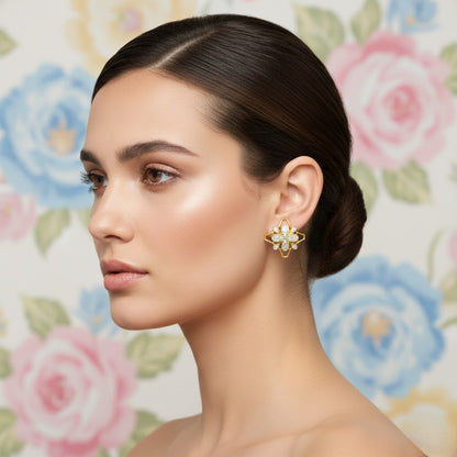 Celestia Starburst Diamond Earrings