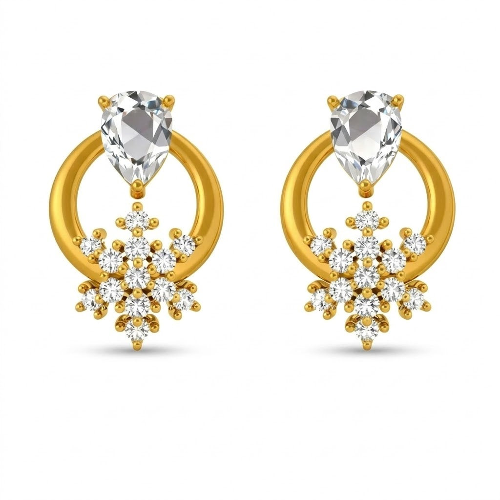 Pear Sparkle Earring