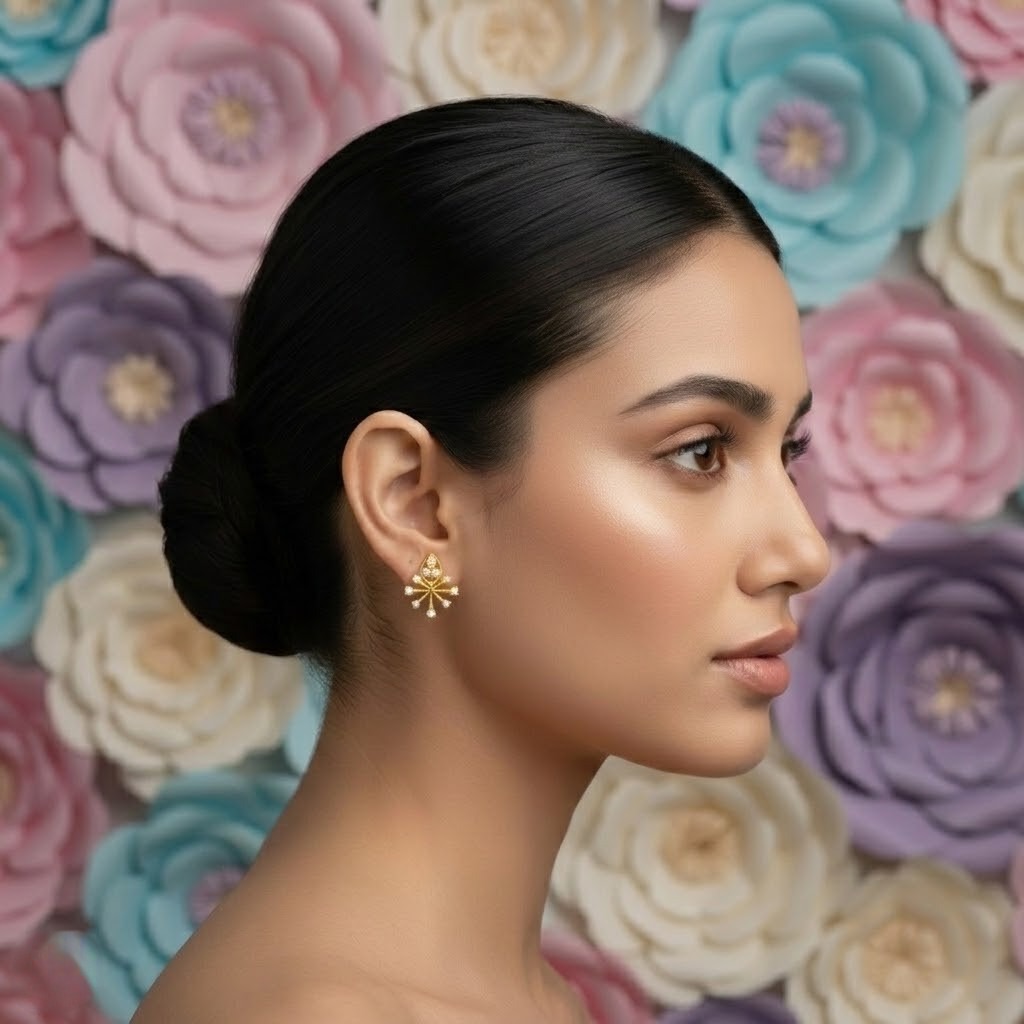 Teardrop Crest Earring