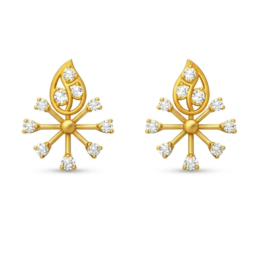 Teardrop Crest Earring
