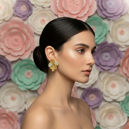 Modern Hexagon Bloom Earring