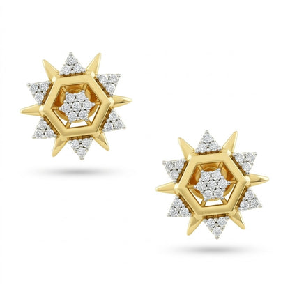 Starburst Hexagon  Earring