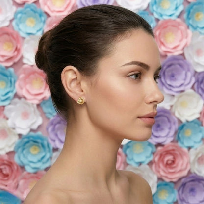 Peacock Fan Marquise Earring
