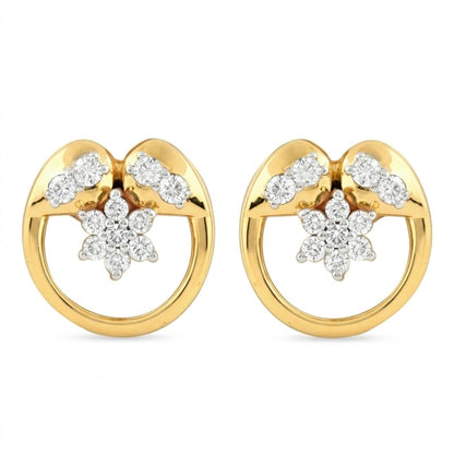 Bloom Circle Charm Earring