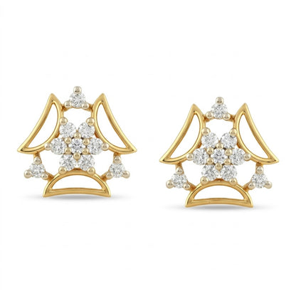 Elegant Halo Bloom Earring