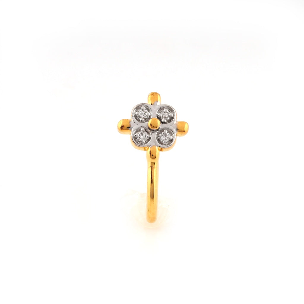 Petite Luxe Diamond Gold Nose Pin