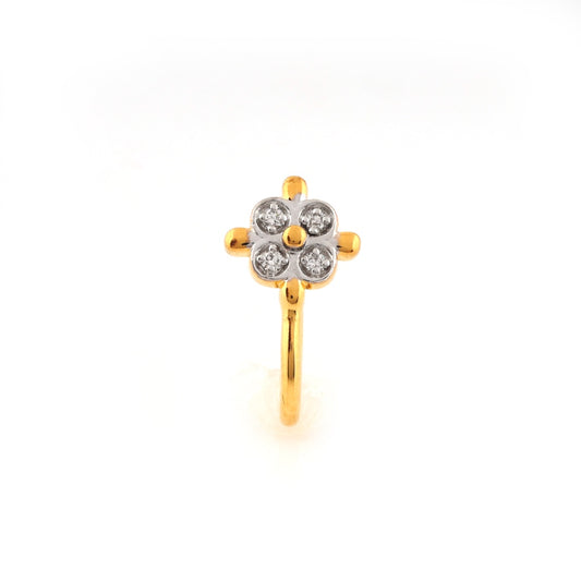 Petite Luxe Diamond Gold Nose Pin