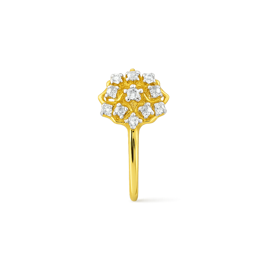 Floral Cluster Design Nose Pin