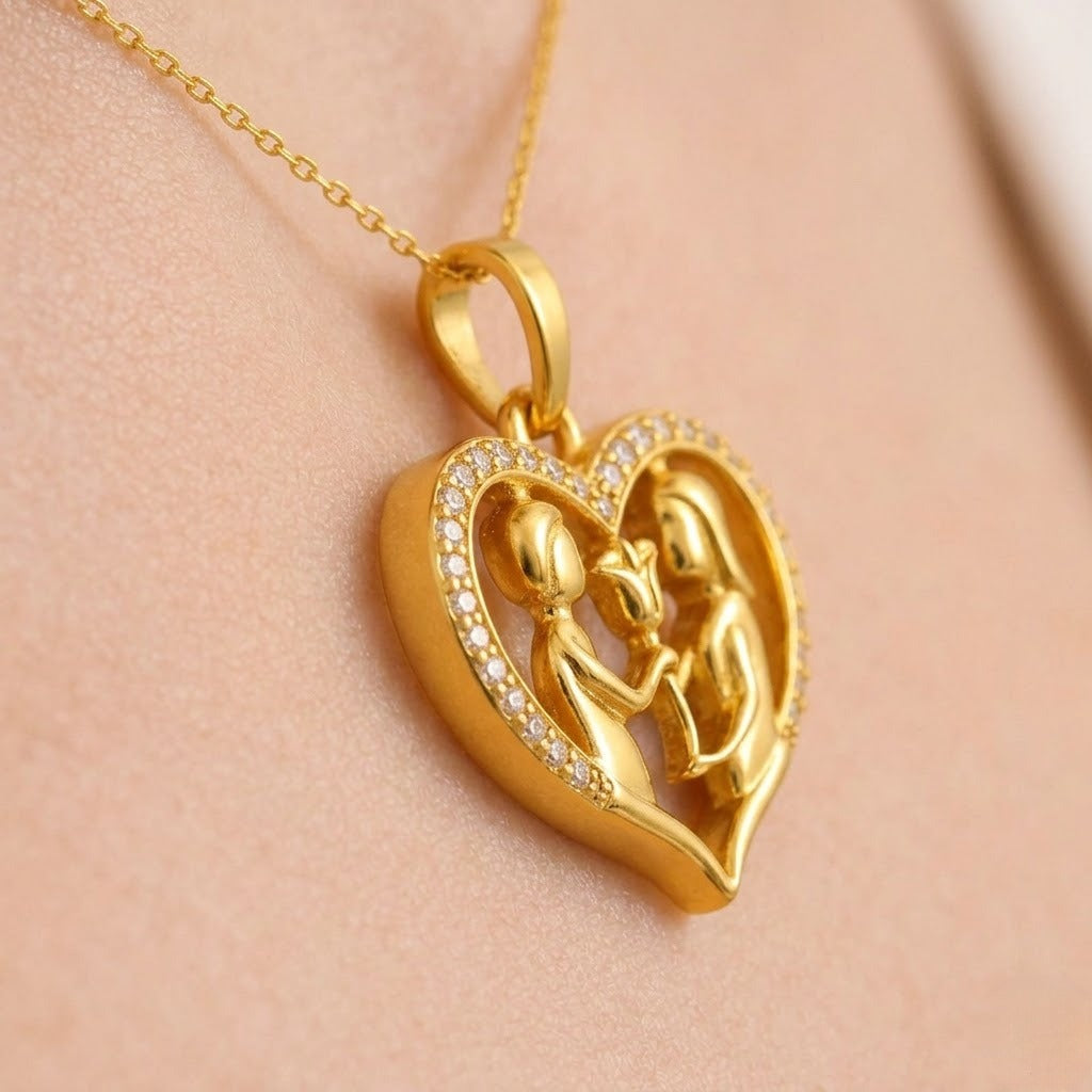 Proposal Heart Diamond Pendant