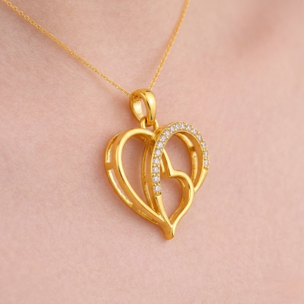 Two Souls One Heart Diamond Pendant