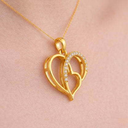 Two Souls One Heart Diamond Pendant