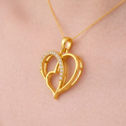 Two Souls One Heart Diamond Pendant