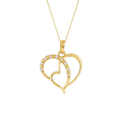 Two Souls One Heart Diamond Pendant