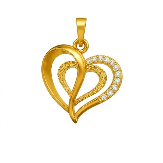 Interlinked Twin Heart Pendant