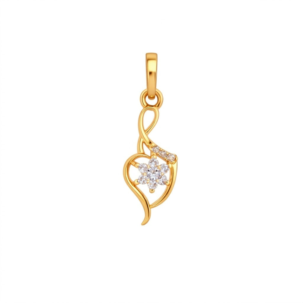 Infinity Bloom Diamond Pendant in 9 Karat Gold