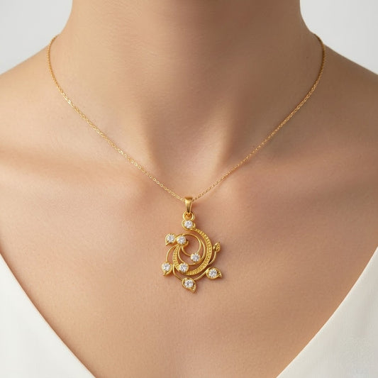 Floral Swirl Pendant