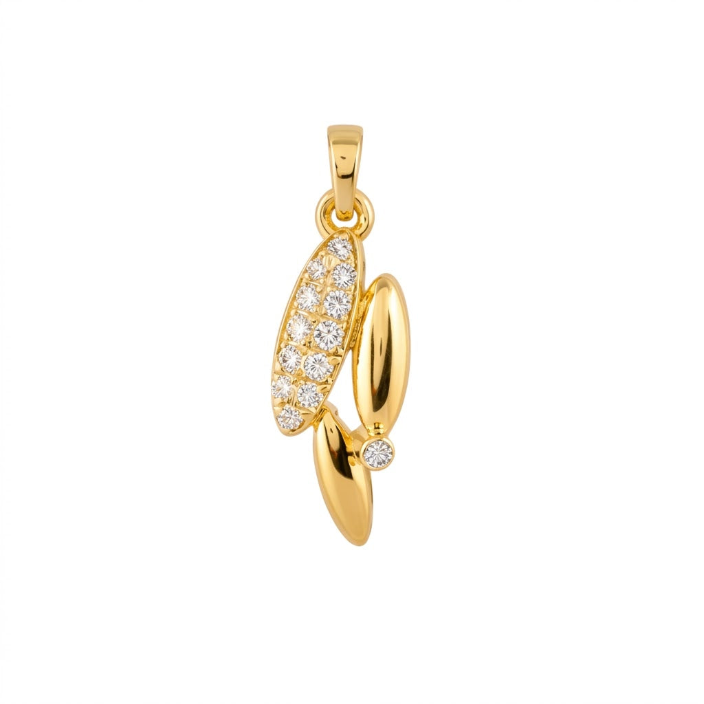 Sleek Harmony Diamond Pendant