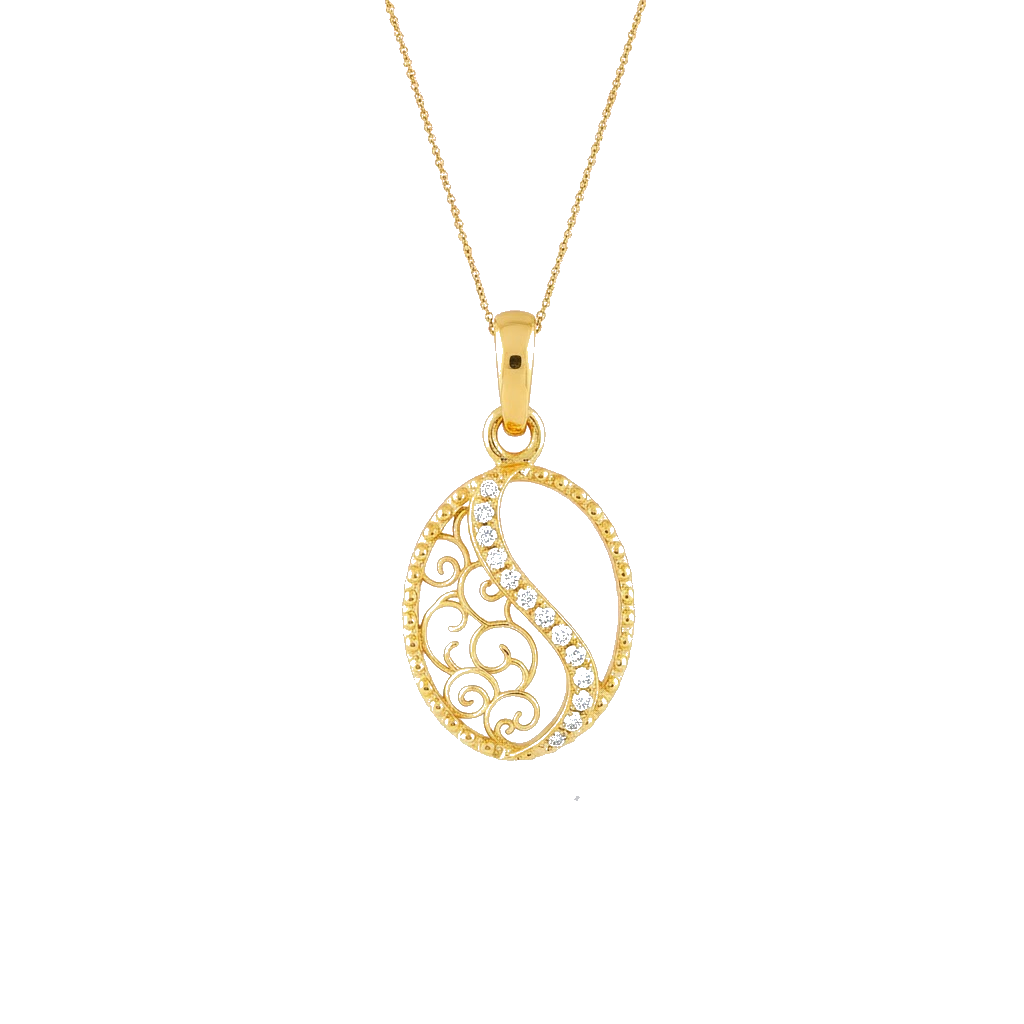 Royal Swirl Diamond Pendant