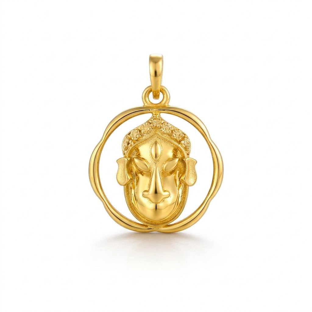 Divine Grace Buddha Face Diamond Pendant