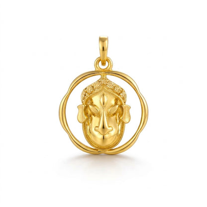 Divine Grace Buddha Face Diamond Pendant