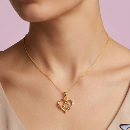 Entwined Promise Diamond Heart Pendant