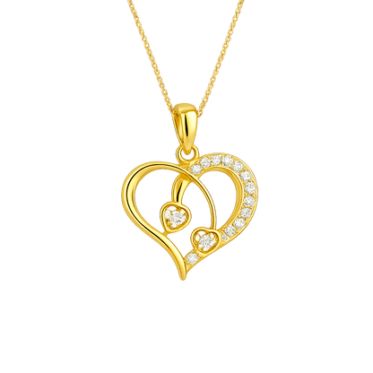 Entwined Promise Diamond Heart Pendant