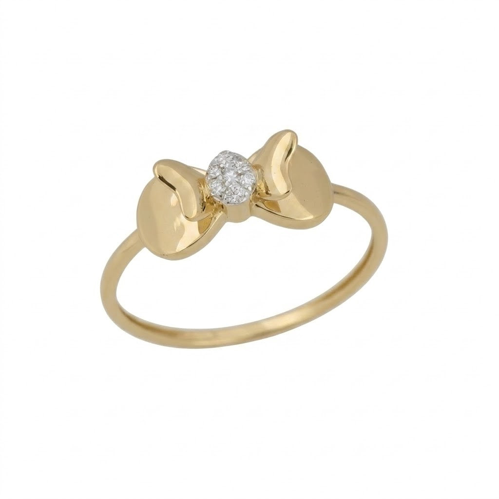 Elegant Twin Oval Center Sparkle Diamond Gold Ring