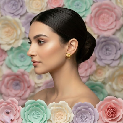 Blooming Petal Swirl Earring
