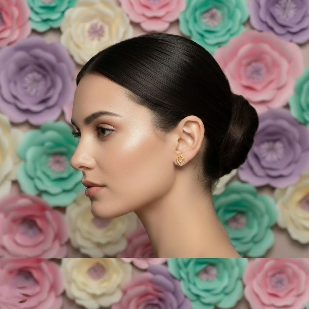 Layered Marquise Earring