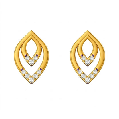 Layered Marquise Earring