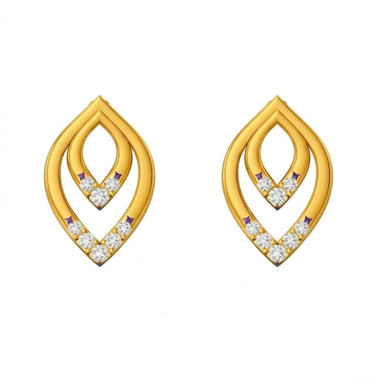 Layered Marquise Earring
