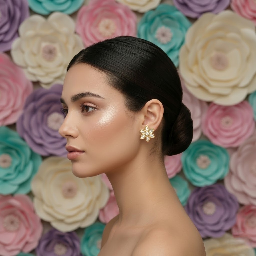 Radiant Petal Star Earring