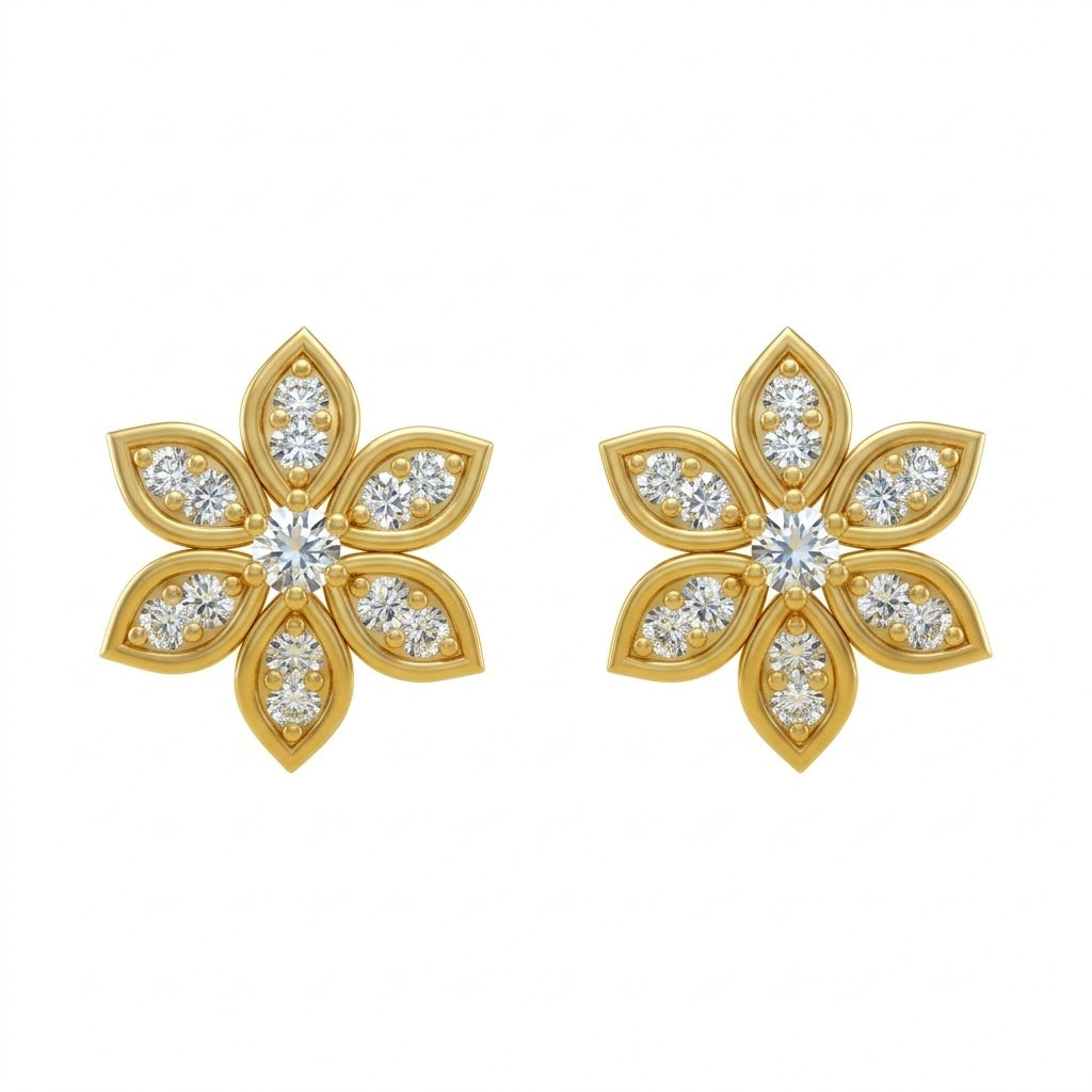 Radiant Petal Star Earring