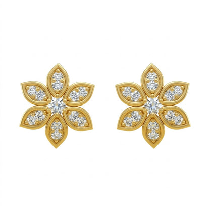 Radiant Petal Star Earring