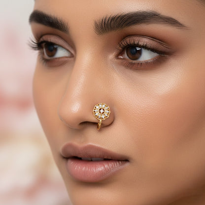 Petite Sparkle Diamond Gold Nose Pin