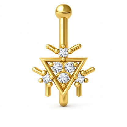 Triangular Aura Nose Pin