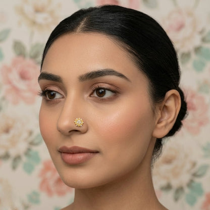 Star Cluster Halo Nose Pin