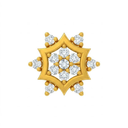 Star Cluster Halo Nose Pin