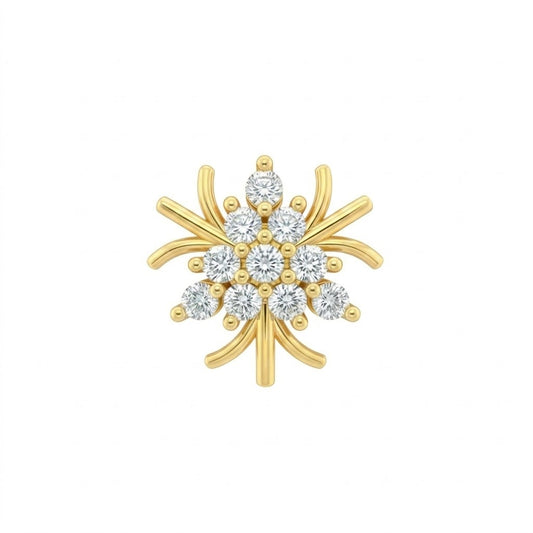 Sunburst Floral Nose Pin