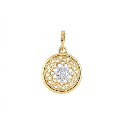 Eternal Lattice Bloom Diamond Pendant