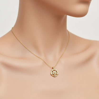 Royal Star Mandala Diamond Pendant