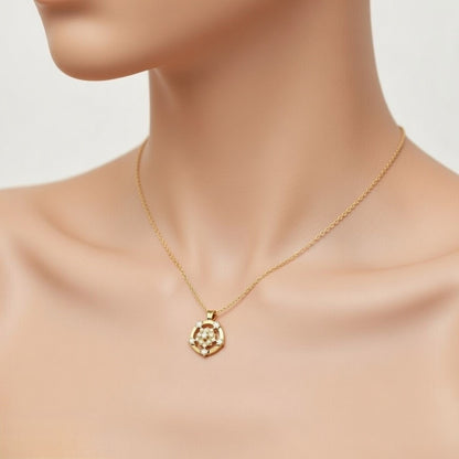 Royal Star Mandala Diamond Pendant
