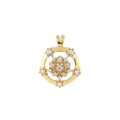 Royal Star Mandala Diamond Pendant
