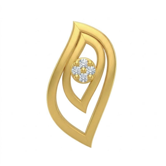 Twin Leaf Frame Pendant