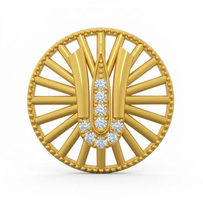 Radiant Sunburst Spiritual Pendant
