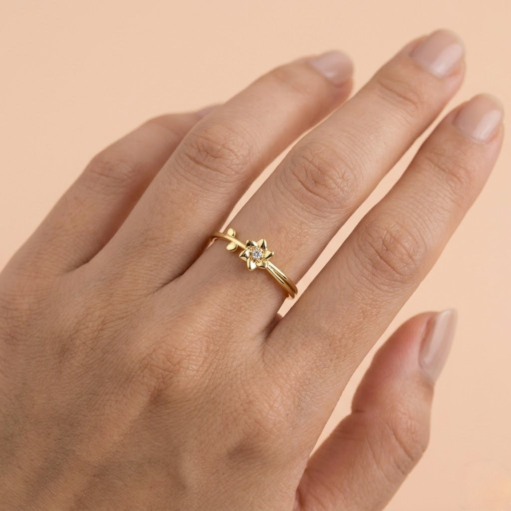 Floral Wrap Band Ring