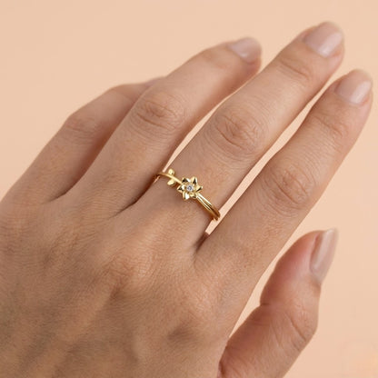Floral Wrap Band Ring