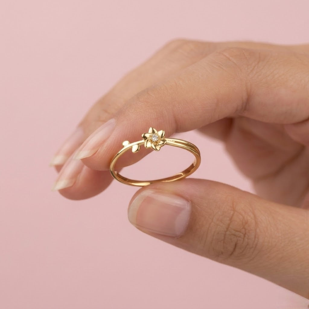 Floral Wrap Band Ring