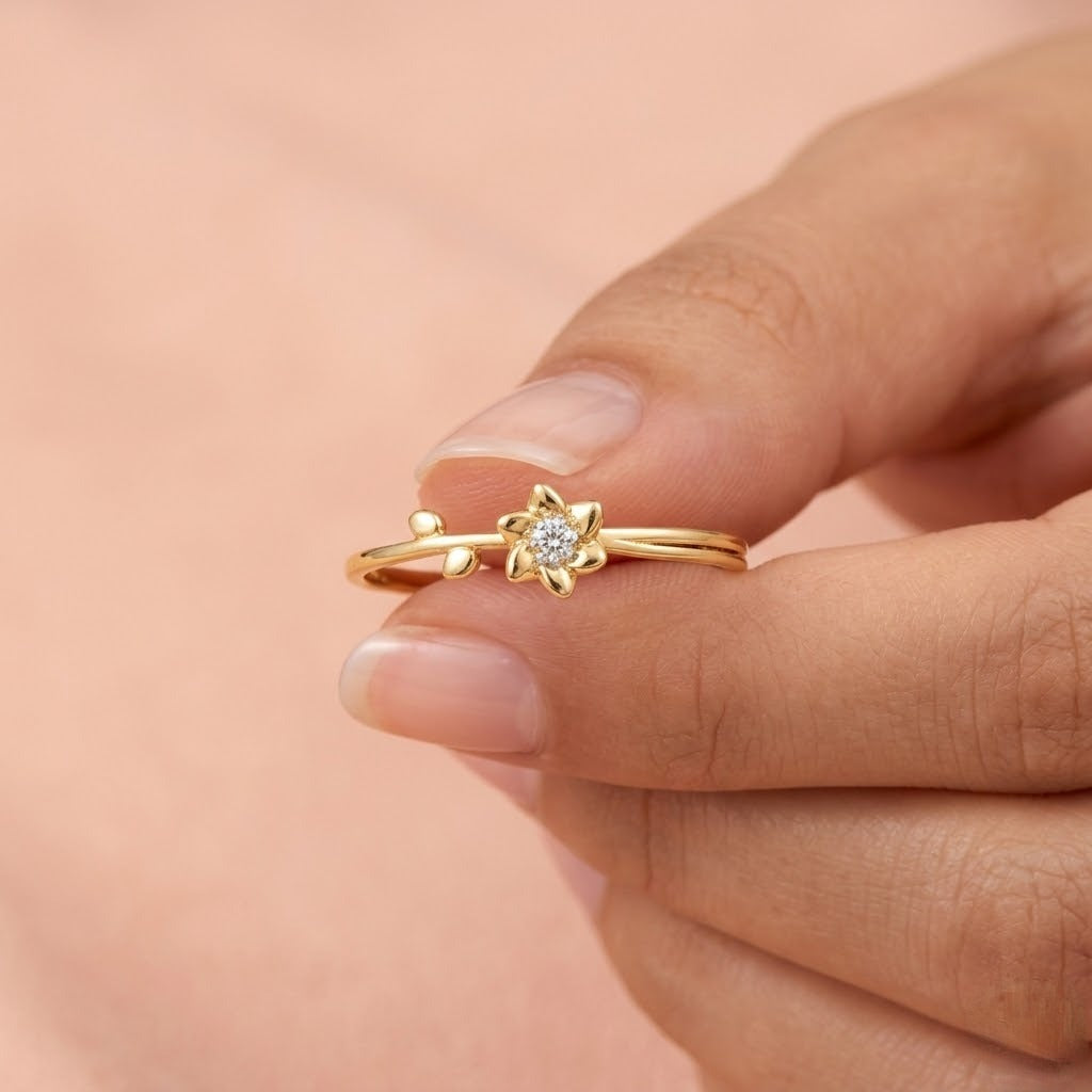 Floral Wrap Band Ring